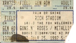 Guns N' Roses / Metallica / Faith No More on Jul 25, 1992 [358-small]