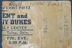 First ticket(s) sold; Sec A, Row A, Seat 1 (2), Ted Nugent / Rush / Head East on Oct 24, 1975 [439-small]
