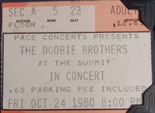 5th row center, The Doobie Brothers on Oct 24, 1980 [663-small]