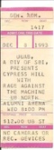 Cypress Hill / Rage Against The Machine / Funkdoobiest / 7 Year Bitch on Dec 8, 1993 [620-small]