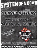System of a Down / Dog Fashion Disco / Confliction on Nov 7, 2001 [033-small]