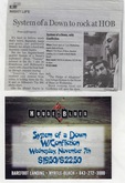 System of a Down / Dog Fashion Disco / Confliction on Nov 7, 2001 [034-small]