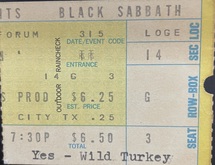 Black Sabbath / Yes / Wild Turkey on Mar 15, 1972 [739-small]