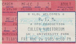 R.E.M. / True West on Aug 2, 1985 [501-small]
