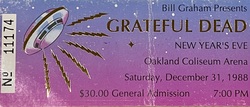 Grateful Dead / Tom Tom Club / Peter Apfelbaum and the Hieroglyphics Ensemble on Dec 31, 1988 [153-small]