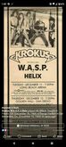 W.A.S.P. / Krokus / Helix on Dec 11, 1984 [497-small]