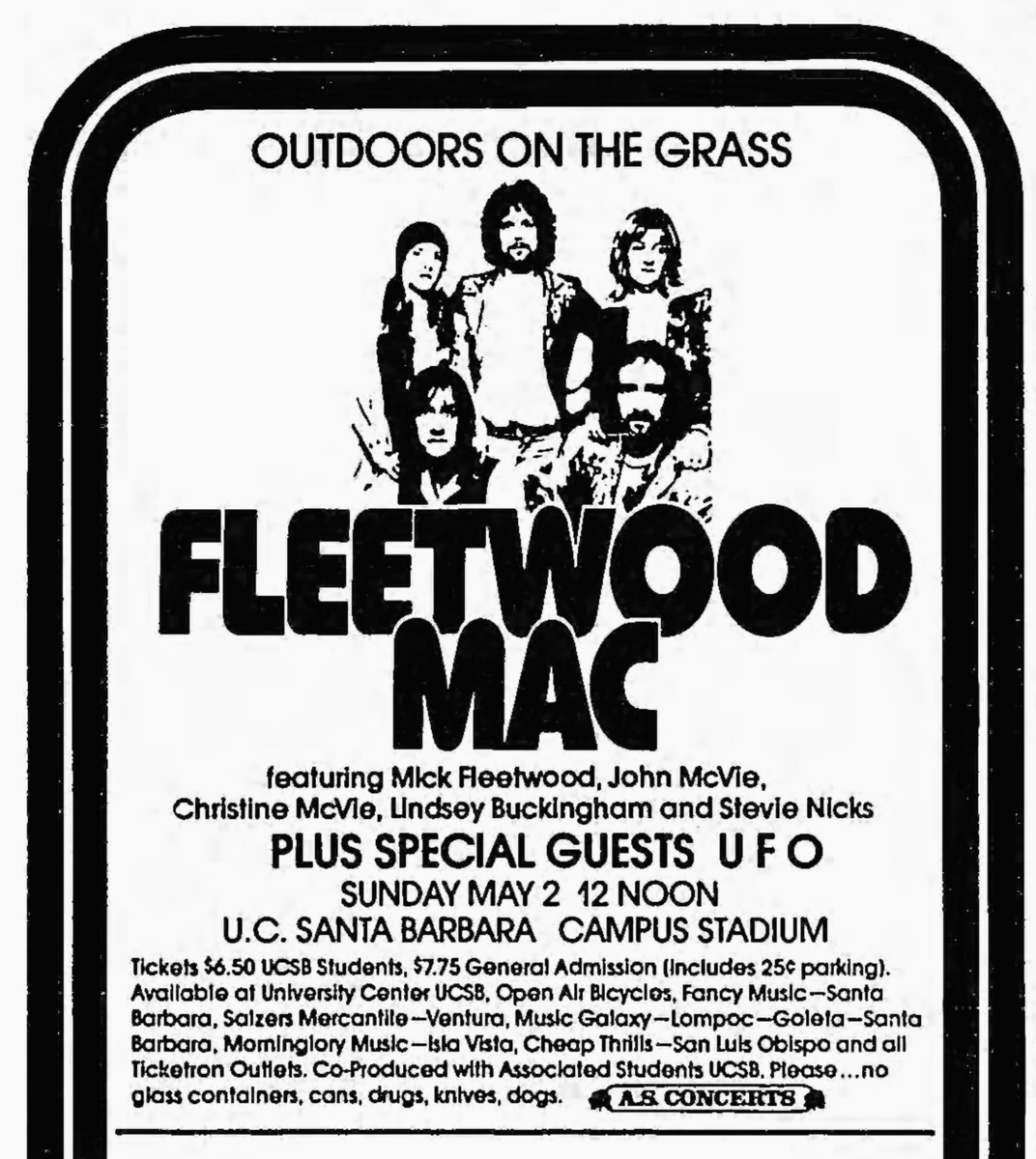 Fleetwood Mac's 1976 Concert & Tour History | Concert Archives