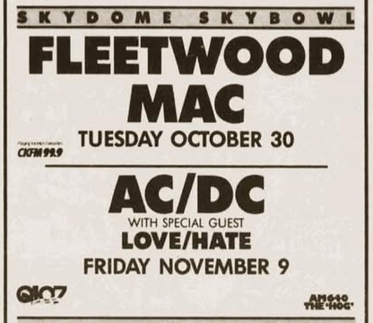 AC/DC's 1990 Concert & Tour History | Concert Archives