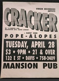 Cracker / The Wallflowers / Pope-A-Lopes on Apr 28, 1992 [499-small]