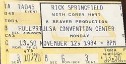 Rick Springfield / Corey Hart on Nov 12, 1984 [921-small]