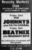 The Johnnys / Ya Ya Choral on Oct 23, 1987 [065-small]