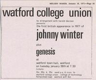 Johnny Winter / Genesis on Jan 26, 1971 [112-small]