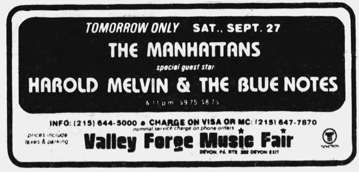 Harold Melvin & the Bluenotes's 1980 Concert & Tour History Concert