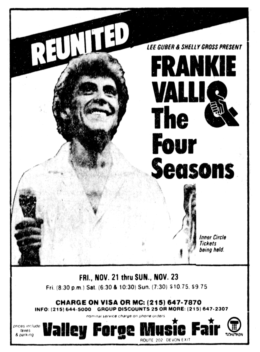 Frankie Valli & The Four Seasons Concert & Tour History (Updated for