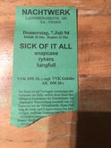 Sick of It All / Snapcase / Rykers / Lungfull on Jul 7, 1994 [800-small]