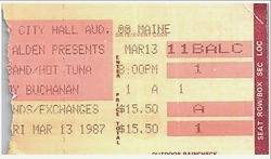 The Band / Hot Tuna / Roy Buchanan on Mar 13, 1987 [709-small]
