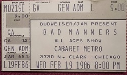 Bad Manners on Feb 19, 1986 [608-small]