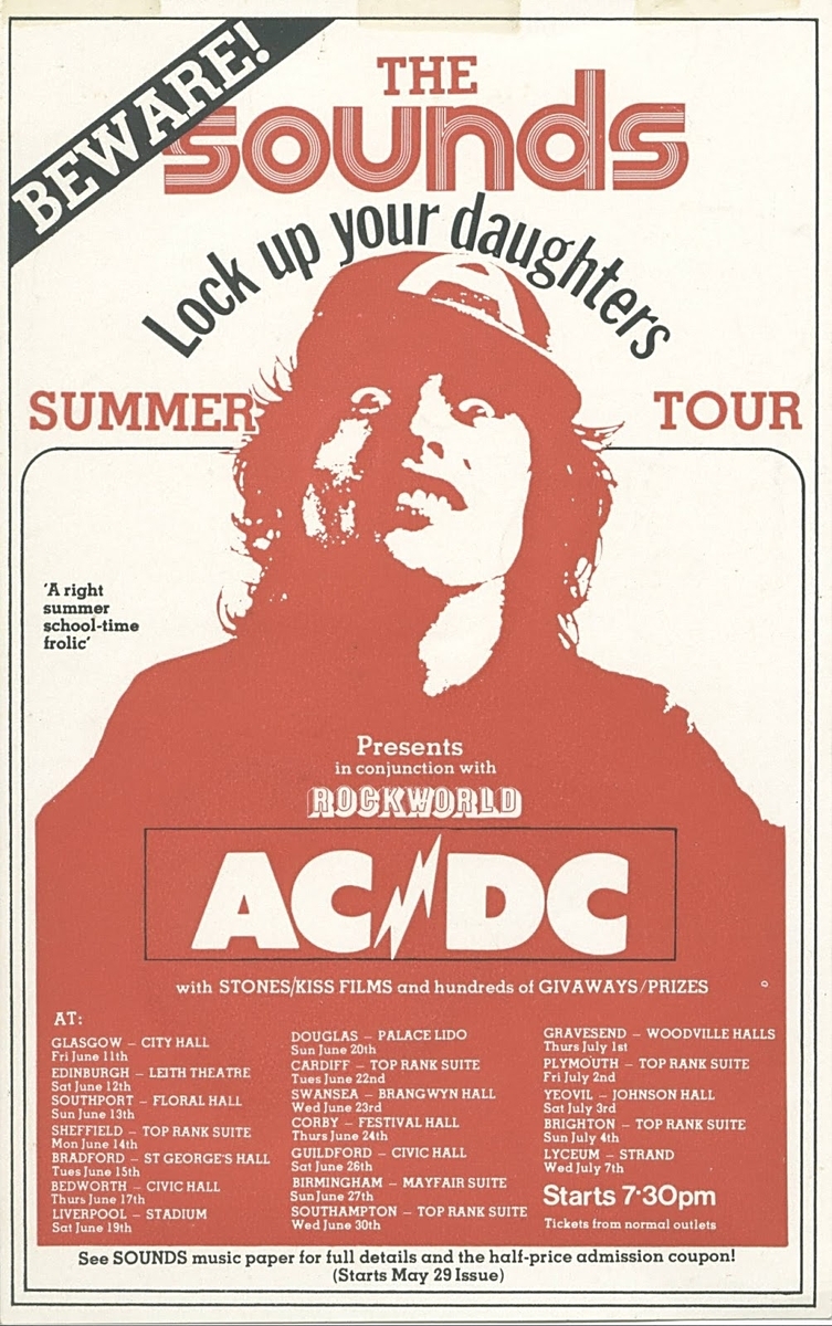 AC/DC's 1976 Concert & Tour History | Concert Archives