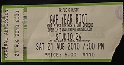 The Gap Year Riot / Broadcast / Your first mistake / Day Overdue / Tiger Please on Aug 21, 2010 [409-small]