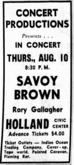Savoy Brown / Rory Gallagher on Aug 10, 1972 [260-small]