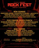 Lineup poster, Rock Fest 2025 on Jul 16, 2025 [001-small]
