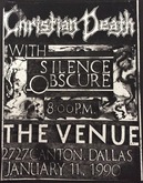 Christian Death / Silence Obscure on Jan 11, 1990 [351-small]