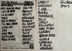 Genuine setlist from the show on T+C fax paper. , Van Morrison on Mar 21, 1993 [266-small]