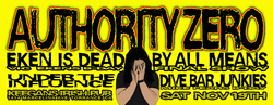 Authority Zero / eken is dead / By All Means / Under the Influence / Dive Bar Junkies on Nov 19, 2011 [871-small]