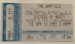 Sister of Mercy on Mar 16, 1991 [149-small]