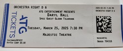 Complimentary Ticket from VetTix, Daryl Hall / Glenn Tilbrook on Mar 25, 2025 [289-small]