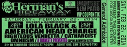American Head Charge / Righteous Vendetta / Cathercist / Lola Black / Omniism / A Travesty Prevented on Feb 22, 2014 [684-small]