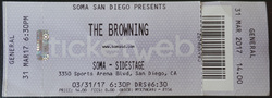 The Browning / The Last Ten Seconds of Life / Blessing A Curse on Mar 31, 2017 [910-small]