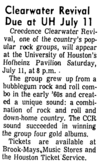 Creedence Clearwater Revival / Wilbert Harrison / Booker T and the MGs on Jul 11, 1970 [162-small]