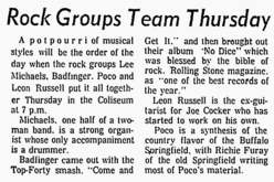 Leon Russell / Poco / Badfinger / Lee Michaels on Apr 22, 1971 [515-small]