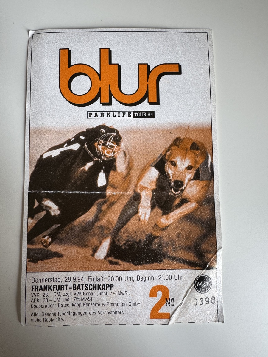 Blur's 1994 Concert & Tour History | Concert Archives