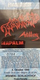 Tankard / Artillery / Napalm / Rumble Militia on Oct 6, 1990 [740-small]