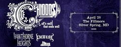 Chiodos / Hawthorne Heights / Emmure / The Callous Daoboys on Apr 20, 2025 [478-small]