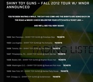 Shiny Toy Guns / MNDR / Colourmusic / Static Summer on Oct 30, 2012 [335-small]