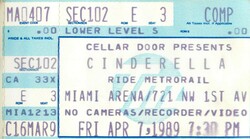 Cinderella / Winger / Bulletboys on Apr 7, 1989 [998-small]