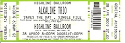 Alkaline Trio / Saves The Day / Single File on Apr 28, 2009 [006-small]