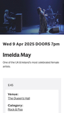Imelda May / Jawbone on Apr 9, 2025 [247-small]