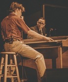 Garrett Forrestal plays Jerry Lee Lewis, with Remember Jones as Sam Phillips, in “Million Dollar Quartet” at the Jersey Shore Arts Center in Ocean Grove., Million Dollar Quartet (Cast) on Dec 10, 2022 [007-small]