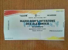Concert ticket, Mario Rom's Interzone / Dee Alexander on Oct 20, 2017 [439-small]