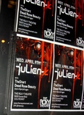 Julien-K at the Roxy gig poster, tags: Julien-K, DEAD ROSE BEAUTY, TheStart, Chester Bennington special guest, Los Angeles, California, United States, Gig Poster, The Roxy Theatre - Julien-K / TheStart / DEAD ROSE BEAUTY / Chester Bennington special guest on Apr 8, 2009 [921-small]