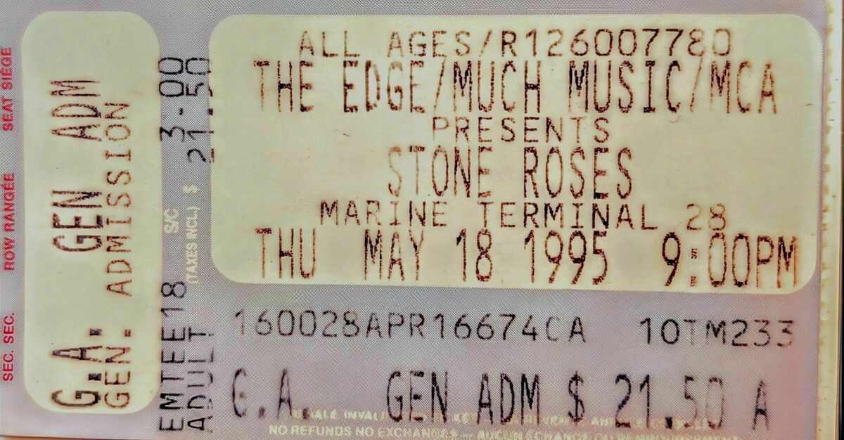 The Stone Roses's 1995 Concert & Tour History | Concert Archives