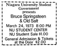 Bruce Springsteen & The E Street Band / Old Salt on Mar 24, 1973 [309-small]
