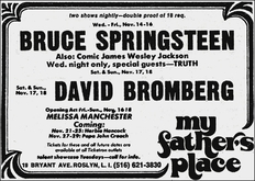 Bruce Springsteen & The E Street Band / James Wesley Jackson on Nov 16, 1973 [381-small]