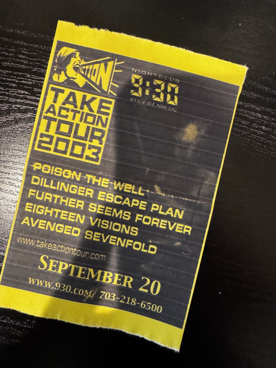 2003 Concert History of 9:30 Club Washington, District of Columbia