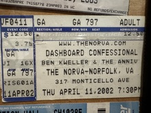 Ben Kweller / Dashboard Confessional / The Anniversary on Apr 11, 2002 [107-small]