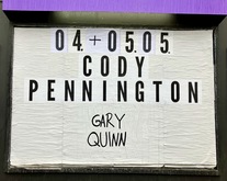 Cody Pennington / Gary Quinn on May 4, 2025 [676-small]